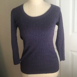 GAP purple mid sleeve top